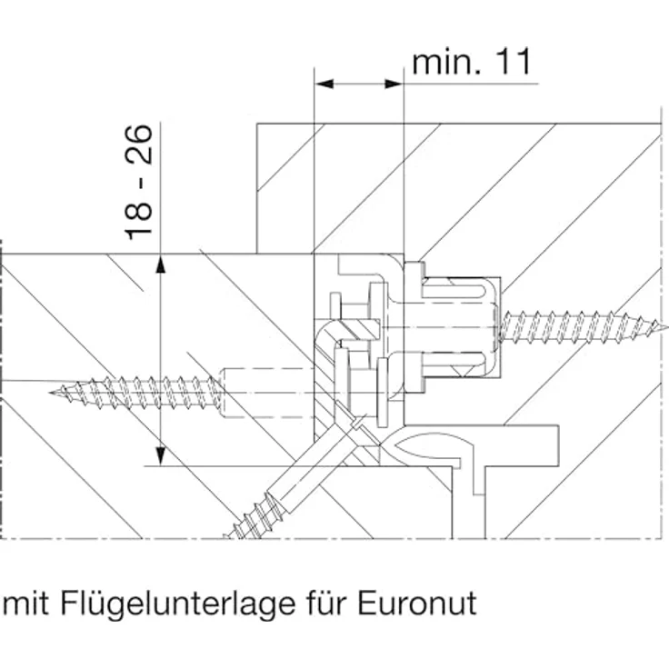 GEZE Fang- und Putzschere FPS, Größe 1, Stahl verzinkt, Falzluft 11 mm, Falztiefe 18 mm – Bild 4