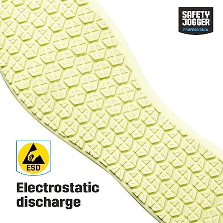 Safety Jogger Carinne OB, Rutschfeste Sicherheitsschuhe mit ESD-Schutz, Grün, Größe 38 – Bild 3