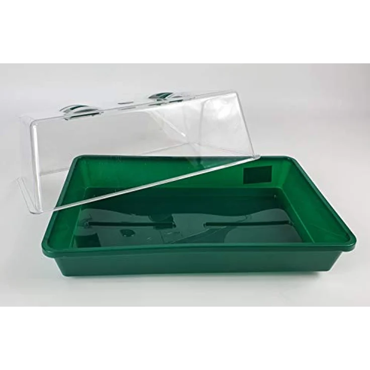 sesua Gewächshaus Mini Treibhaus Anzucht Zimmer Kunststoff 38x24x18cm, ideal für Fensterbänke, transparent – Bild 3