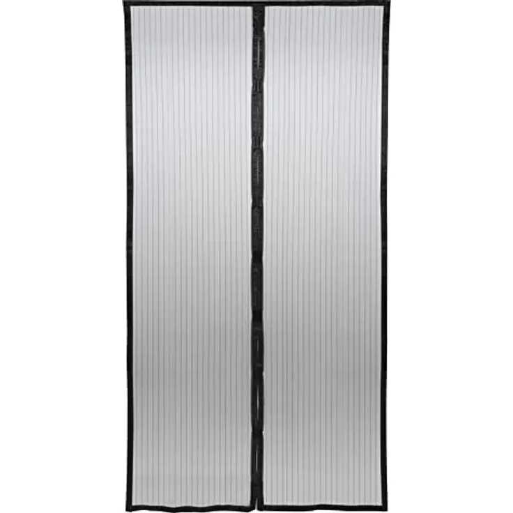 GARDINIA Insektenschutz für Balkontür und Terrassentür, Wetterfest und UV-beständig, Schnell und einfach montierbar mit selbstklebendem Klettband, Fliegengitter mit Magnet, 110 x 220 cm, Schwarz