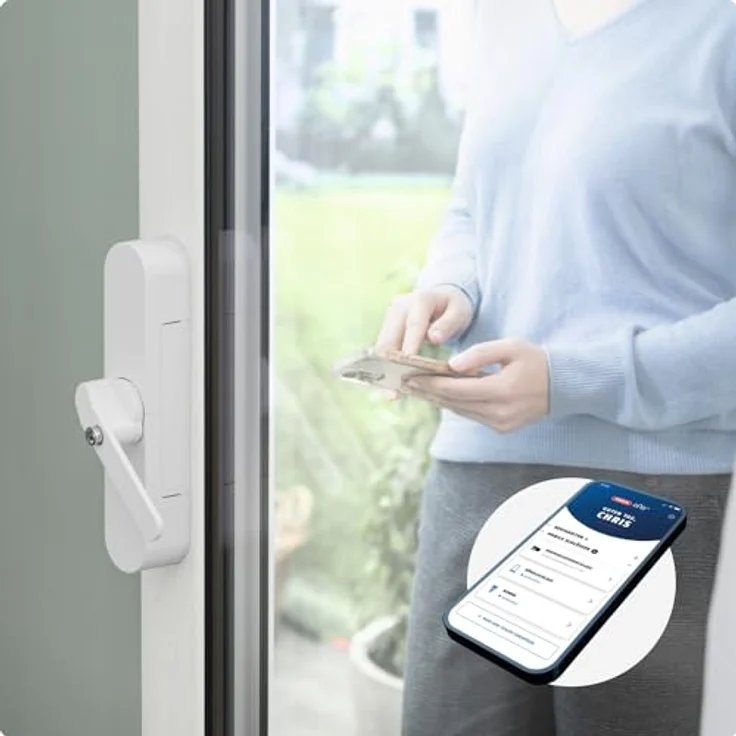 ABUS WINTECTO One, smarter Fensterantrieb mit Alarmfunktion, einfache Montage ohne Bohren, Weiß, gleichschließend (AL0145) – Bild 5