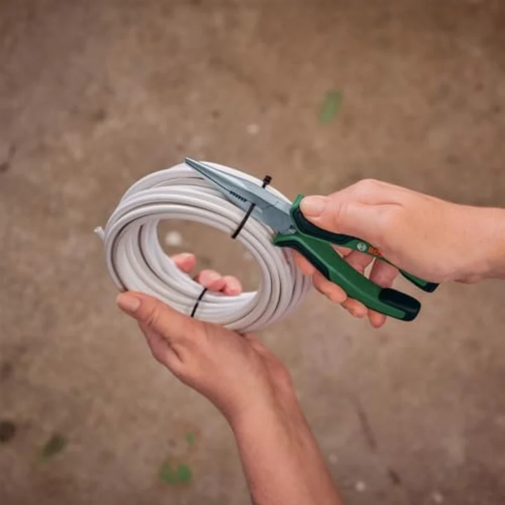 Bosch Spitzzange 180 mm (induktionsgehärtete Schneiden, vernickelte Oberfläche, ergonomisches Design mit Softgrip) – Bild 3