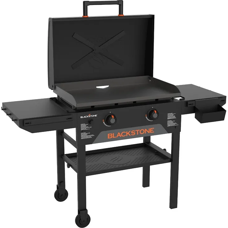 Blackstone Power Plancha-Grill 28 Zoll Omnivore Gasgrill mit 73 x 45,7 cm Stahl-Grillfläche und Fettauffangschale
