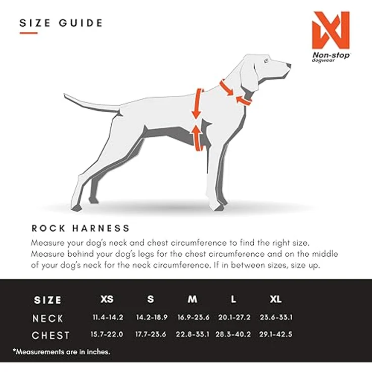 Non-stop dogwear Rock Harness |130| Atmungsaktives, verstellbares Führ- und Alltagsgeschirr, Größe:S – Bild 3