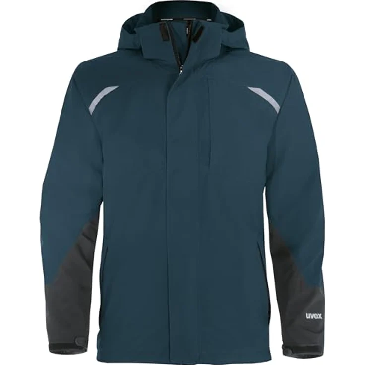 Uvex Sports uvex suXXeed craft, Arbeitsjacke Wetterjacke, optimale Passform, wind- und regenfest, blau-nachtblau, Größe L – Bild 2