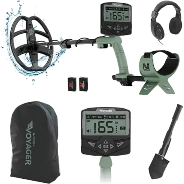 Minelab X-Terra Voyager, Metalldetektor für Einsteiger mit 4 Suchmodi, 1,3 kg leicht und wasserdicht bis 1 Meter – Bild 1