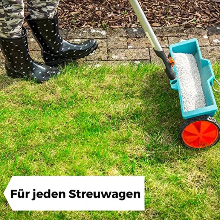 TerraUno - Rasendünger Frühjahr/Sommer I Langzeitdünger Rasen für 100 Tage I 20 kg für 1000 m² I Optimale Nährstoffe zum Vorbeugen von Trockenstress I NPK Dünger Rasen I Streuwagen geeignet – Bild 5