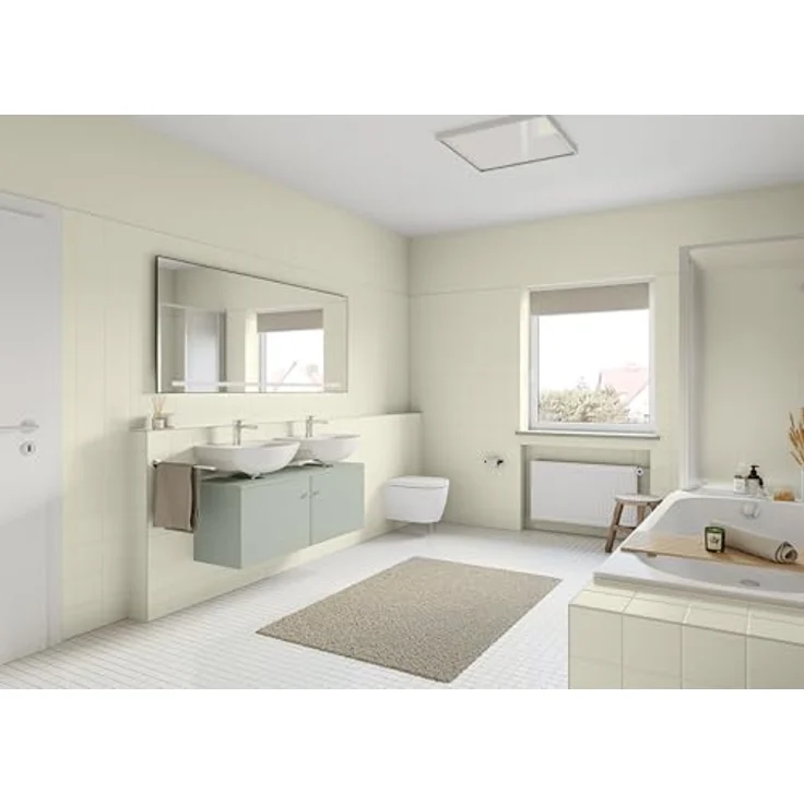 Alpina Bad & Küche Möbel-Lack Silberfarn, seidenmatt, hochdeckend, feuchtraumgeeignet, 0,75L für Holz & MDF – Bild 3