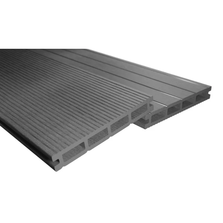 Endorphin Terrassendielen ® WPC Komplettset 40m², hellgrau, witterungsbeständig, rutschfest, pflegeleicht, inklusive Unterkonstruktion und Zubehör