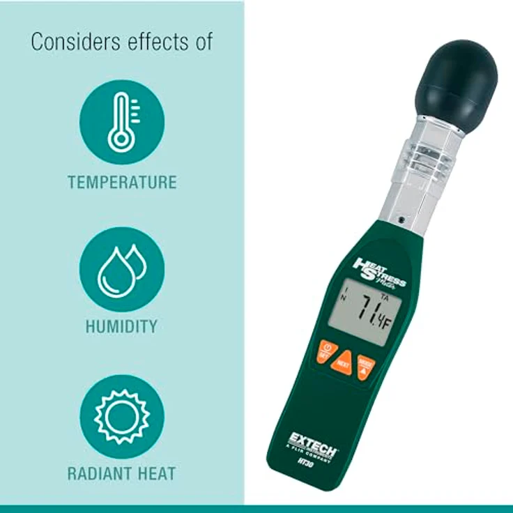 Extech HT30 Temperatur-Messgerät 0 - 80°C – Bild 3