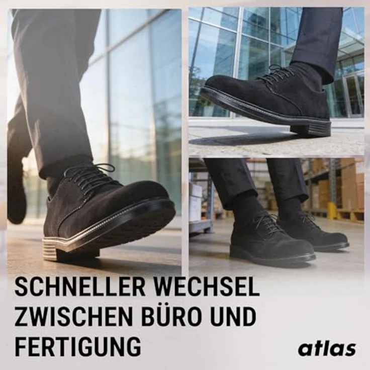 Atlas Halbschuh CX 50 black ESD, S1, mit Stahlkappe und 3D-Dämpfungssystem, Größe 40 – Bild 5