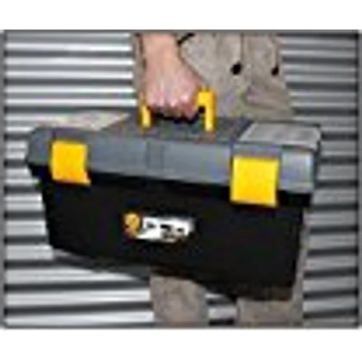 TRIZERATOP 20“ Werkzeugkoffer Kunststoff 525x256x246 mm mit ausziehbarer Schale und Bithalter, stabiler Verschluss, seitliche Griffe – Bild 6