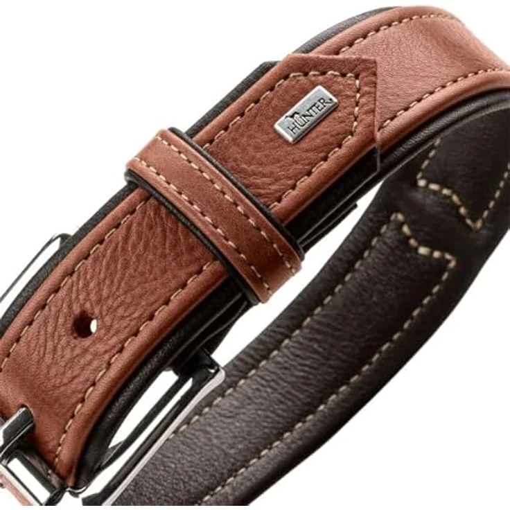 HUNTER Halsband Canadian Up Farbe Cognac/schwarz, Größe 55 – Bild 3