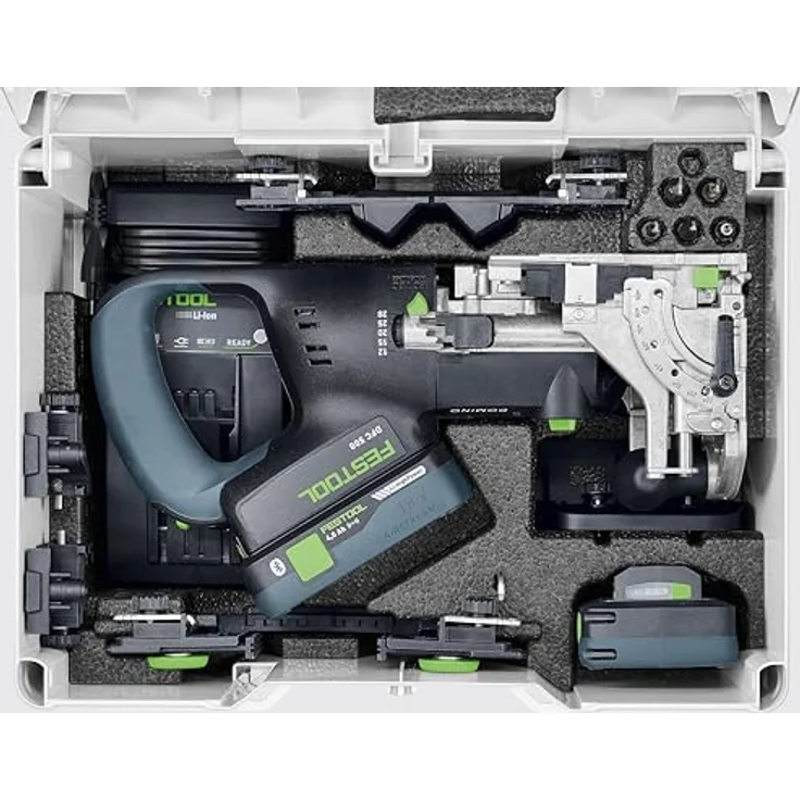 Festool DOMINO DFC 500 E-Basic, Akku-Dübelfräse mit ergonomischem Handgriff und präzisem Pendelfräsprinzip – Bild 3