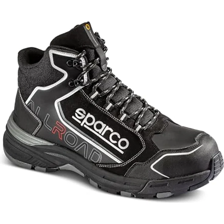 Sparco Allroad-H Okayama S3 SRC Sicherheitsschuhe, Schwarz, mit nicht-magnetischer Zehenkappe und rutschfester Sohle, Größe 39 – Bild 1