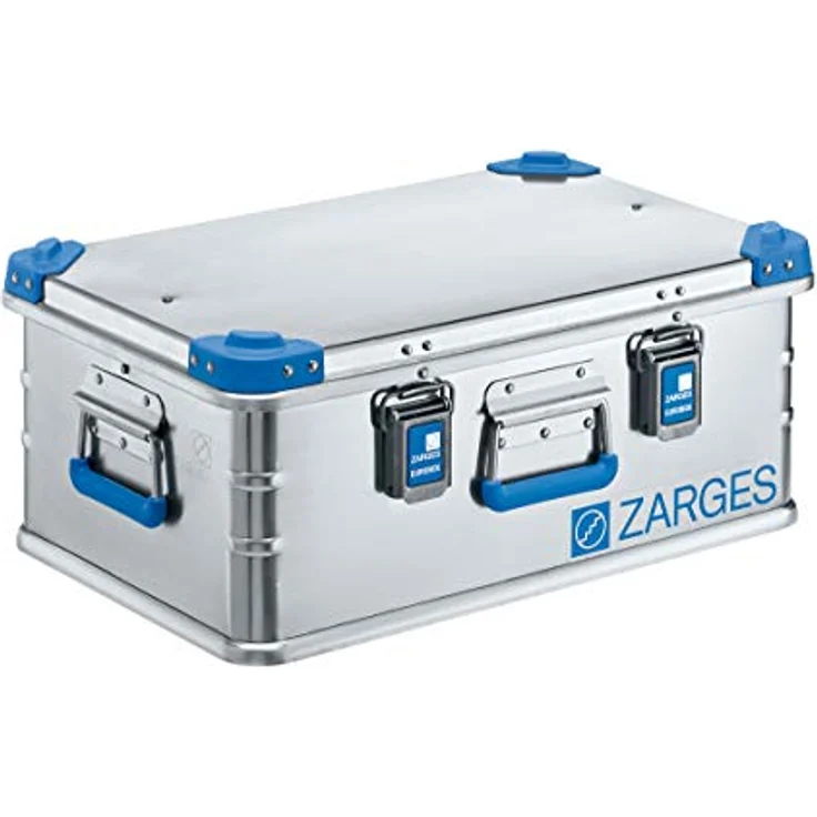 ZARGES Aluminium-Universalbox, Aufbewahrungsbox, Aluminiumkiste, Alu-Box, Profibox Inhalt 42 l Außenmaß LxBxH 600 x 400 x 250 mm – Bild 1