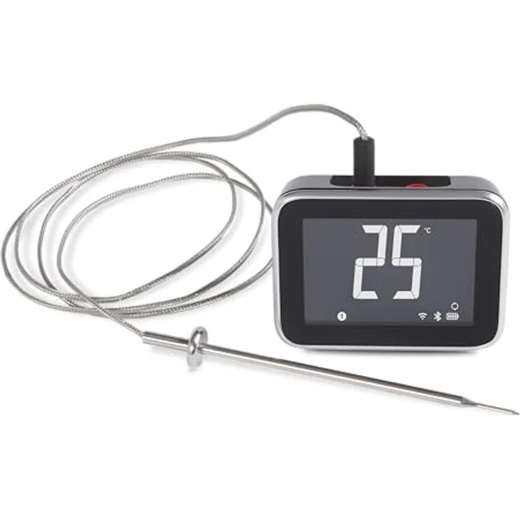 Weber Smart Hub Display Booster Thermometer, Grillthermometer mit 2 Fühlern, präzise Temperaturmessung, WLAN- und App-Steuerung, schwarz (3400624) – Bild 1