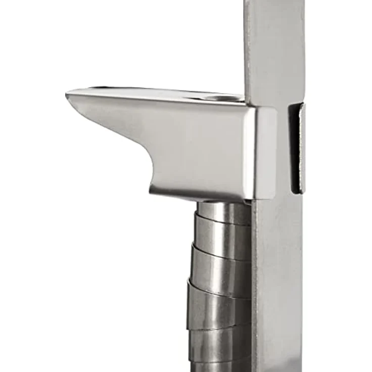 Relaxdays - 12er Set Tischklammern, verstellbare Edelstahl Tischdeckenklammern für Tischstärken bis 4,2 cm, silber – Bild 8