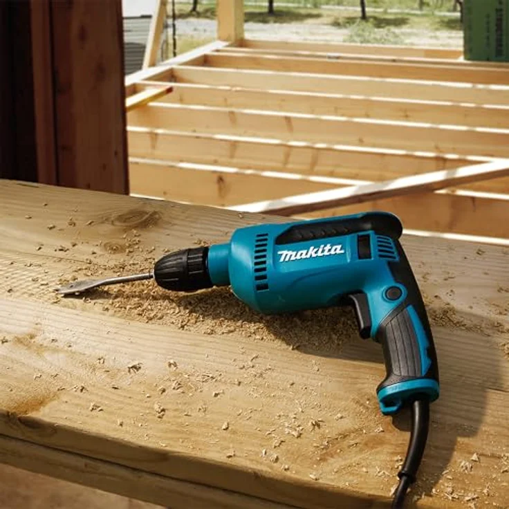 Makita DP4021, 630 W Bohrmaschine mit variabler Drehzahl und Schnellspannfutter (1,5mm - 13mm) für Stahl und Holz – Bild 7