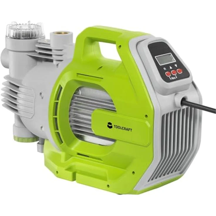 TOOLCRAFT Gartenpumpe Automatik, 6000 l/h leistungsstarke Gartenfilterpumpe mit 53 m Förderhöhe – Bild 2