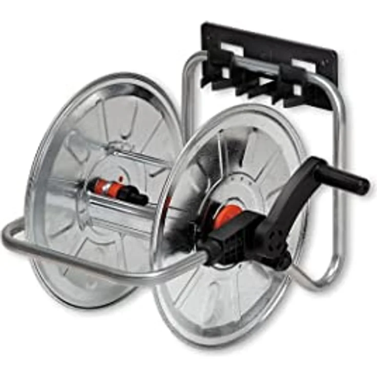 Bradas AG 131 Wandschlauchtrommel tragbar 50m 1/2", stationär und tragbar, verzinkt – Bild 2