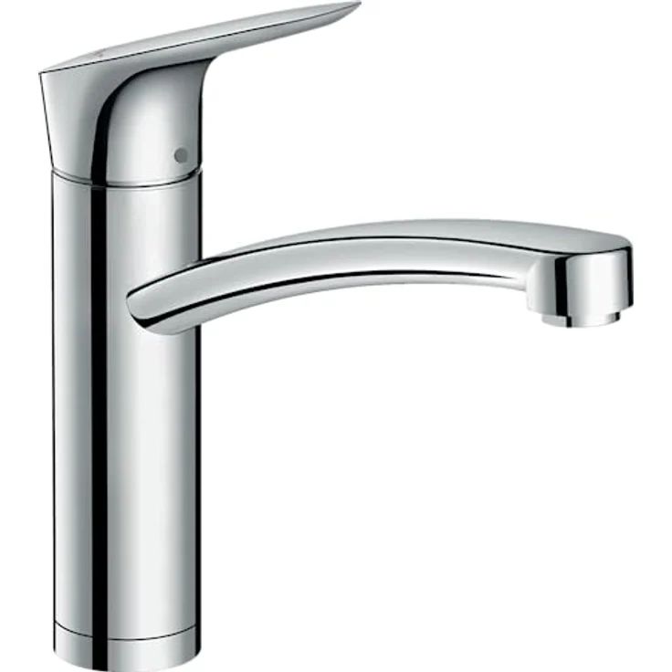 hansgrohe Küchenarmatur Logis M31, Einhebel-Küchenmischer 160 mit Vorfenstermontage, Chrom, Schwenkbereich 150°, Keramikmischsystem, Temperaturbegrenzung einstellbar – Bild 1