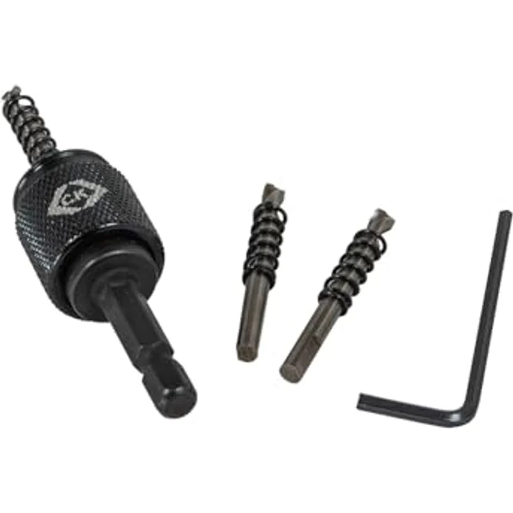 C.K Vorteck Pro Kobalt Stahlblech Lochsägensatz, Schnellwechsel-System mit ¼" Hex-Schnellverschluss, M42-Stahl mit 8 % Kobalt, 6-teilig, verschiedene Größen (20, 25, 32 mm) – Bild 4