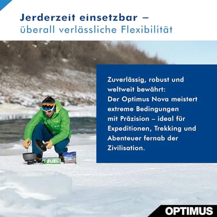 Optimus Nova, Multifuel Campingkocher mit patentiertem Brenner und kompakter Aufbewahrungstasche – Bild 4