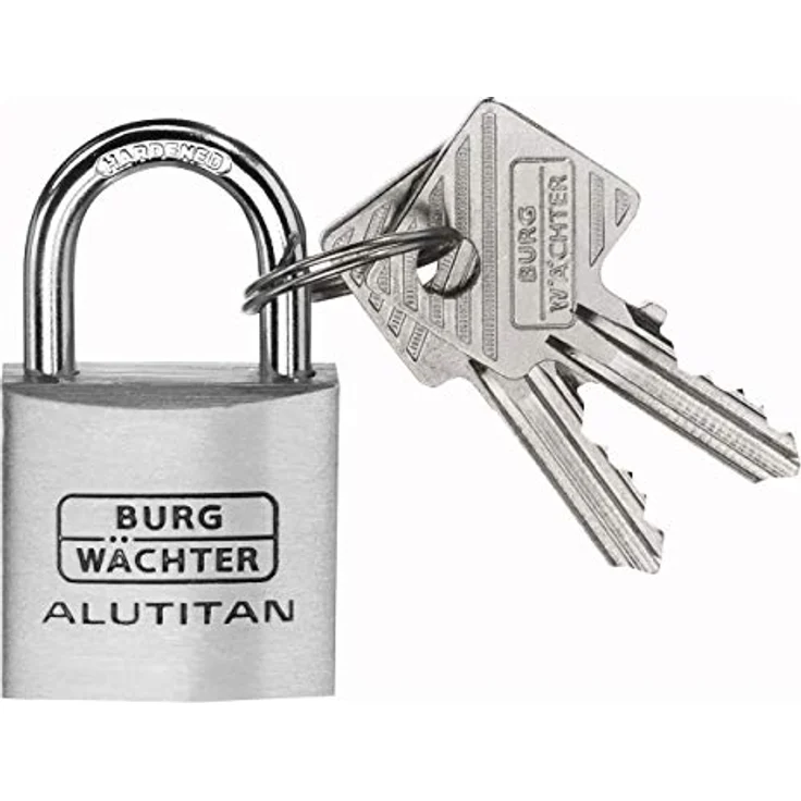 BURG-WÄCHTER Vorhängeschlösser, TRIO 770 40 SB, 3 Schlösser, 6,5 mm Bügelstärke, 6 Schlüssel – Bild 3