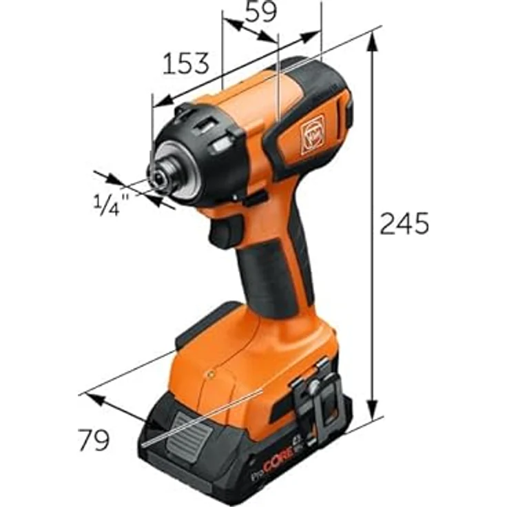 Fein Vorteils-Combo ASCD 18-200 W4 & ASCM 18 QSW AS, Akku-Schlagschrauber und Akku-Bohrschrauber mit 210 Nm Drehmoment und bürstenlosem Motor, inkl. QuickIN-System, Nylon-Tasche – Bild 2
