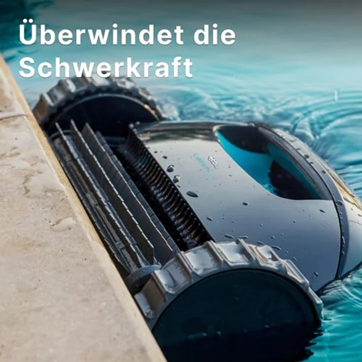 Dolphin Liberty 300 Delphindraht Vakuum / Wireless Poolroboter - Mayronics, induktives Laden, Eco-Modus, kabellos, PVC Lamellenbürste – Bild 3