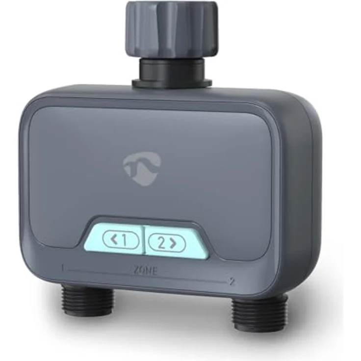 Nedis Bewässerungscomputer NEDIS Wassersteuerung SmartLife, App-gesteuert, IP54, grau – Bild 1
