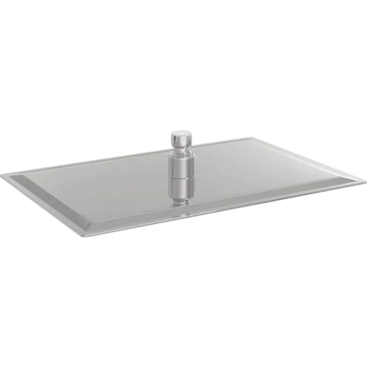 vidaXL Regenduschkopf Regenbrause Edelstahl 304 30x20 cm Rechteckig, Anti-Kalk-Düsen, 126 Düsen, Silikon, Silber – Bild 6