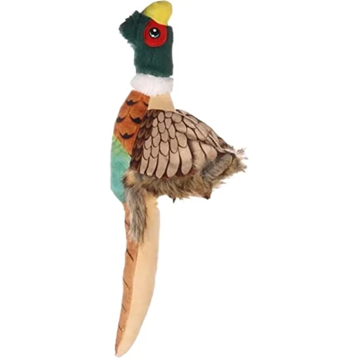 Flamingo HS PALOMA Fasan aus Plüsch, 45 cm, proteinreiche und gesunde Leckerei für Haustiere – Bild 1