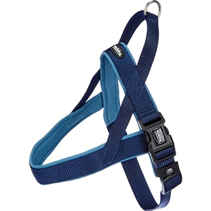 Nobby Norwegergeschirr Classic Preno, blau / blau L: 50-64 cm + 42 cm, B: 25/35 mm, 1 Stück