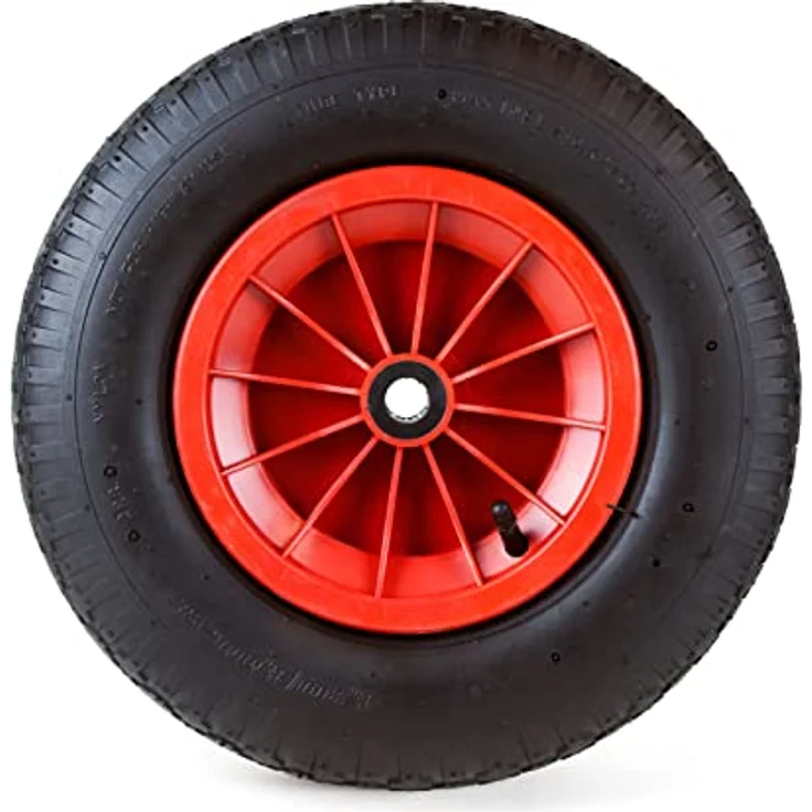 Grafner Schubkarrenrad 4.80/4.00-8 PU Luftbereifung Metallfelge mit Achse – Bild 5