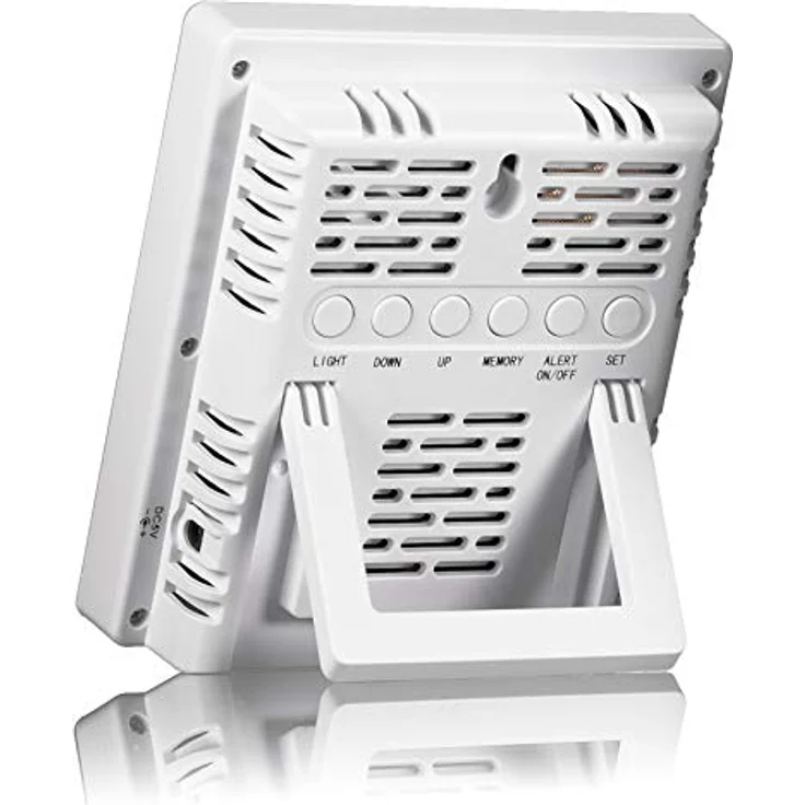 Bresser Optics 7004020GYE000, Thermometer + Hygrometer zur Luftqualitätsmessung, digital, Weiss – Bild 3