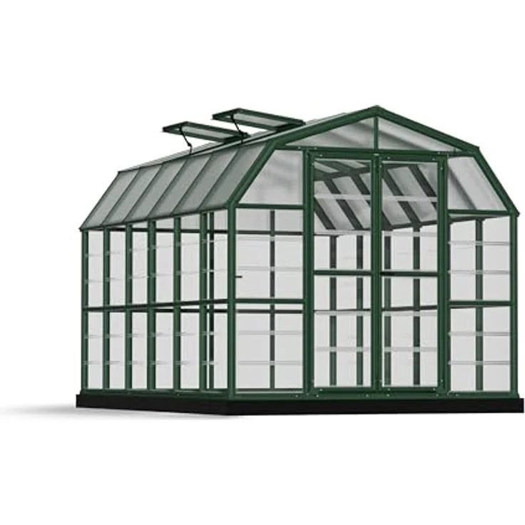 Palram - Canopia Gewächshaus Grand Gardener, BxTxH: 265 x 389 x 238 cm, lebenslang widerstandsfähige Wandpaneele, grün – Bild 1