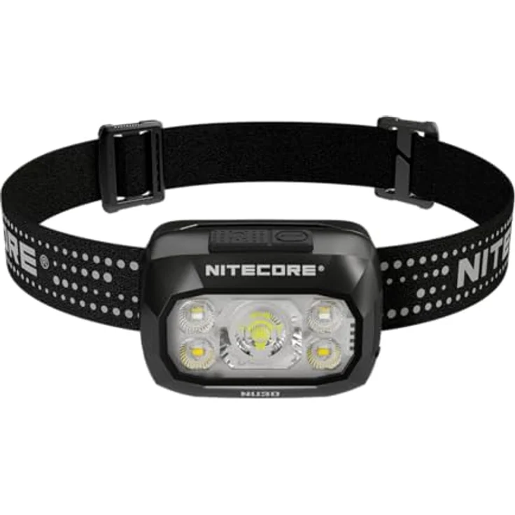 Nitecore Stirnlampe NU30, 500 Lumen LED Kopfleuchte, USB wiederaufladbar, wasserfest, Rotlicht-Modus, Outdoor-Kopflampe für Nachtwanderungen, Camping, Radfahren – Bild 1