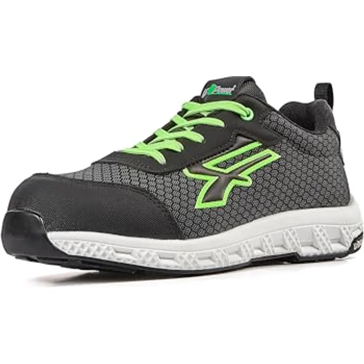 U-Group SRL Sicherheitsschuh Mitch Gr.45, grün, S3S CI HI HRO FO SR, voll metallfrei mit FiberToe-Zehenschutzkappe