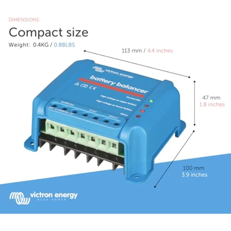 Victron Energy, Laderegler Battery Balancer für 12 V und 24 V Batterien, bis zu 1 A Ausgangsstrom – Bild 3
