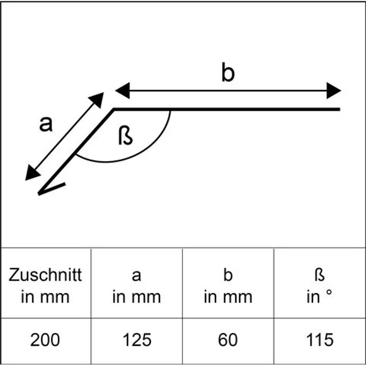 Sarei Rinneneinhang ohne Wasserfalz 1000 x 200 mm natur