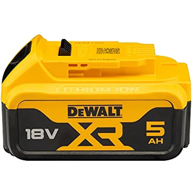 DeWalt Ersatzakku (18 Volt, 5,0 Ah Li-Ion, kompatibel mit allen 18 Volt XR Akku-Maschinen von DeWalt, mit Ladezustandsanzeige, kein Memory-Effekt und Selbstentladung) DCB184 - ohne Ladegerät – Bild 2