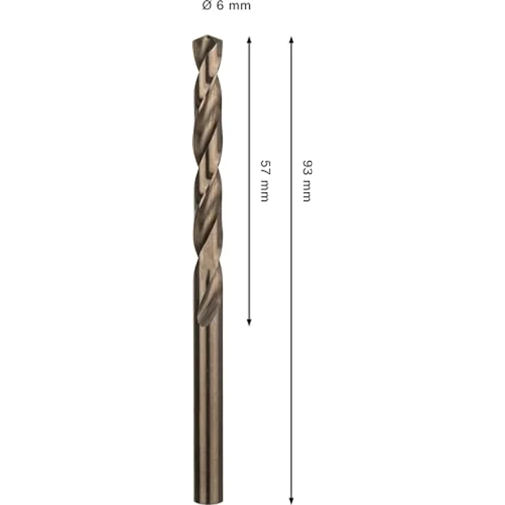 Bosch Accessories 2608577604 Metall-Spiralbohrer, HSS-Co mit Kobalt für präzise Edelstahlbohrungen, 1 Stück – Bild 3