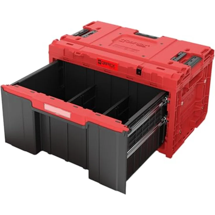 QBRICK System ONE Drawer 1 Toolbox 2.0, modularer Werkzeugkoffer mit 32,5 L und Schublade, Red Ultra HD Custom – Bild 2