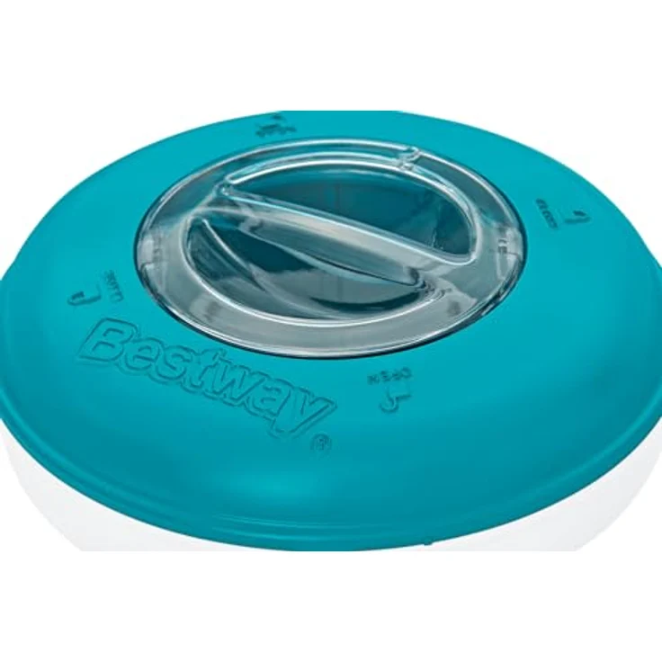 Bestway Flowclear Dosierschwimmer, 16 cm Ø in Blau-Weiß, zur gleichmäßigen Chemikalienverteilung für kristallklares Poolwasser – Bild 4