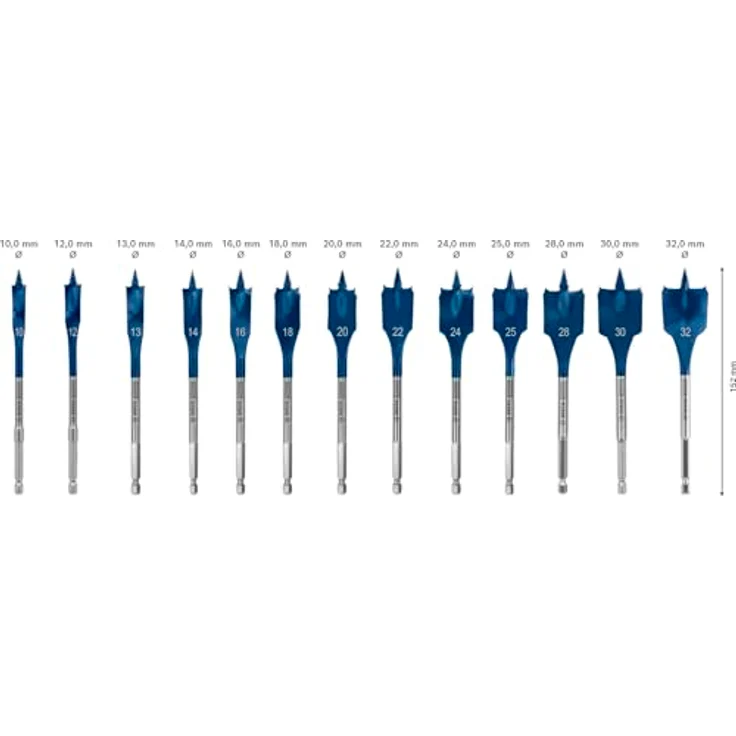 BOSCH EXPERT Self Cut Speed Flachfräsbohrer-Set 10-32 mm, 13-tlg. mit automatischem Vorschub für schnelles Bohren in Holz – Bild 3