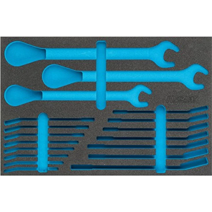 Hazet 2-Komponenten Weichschaum-Einlage für Art.Nr. 163-366/18, 3/3, unbestückt, 519 x 342 mm, Made in Germany – Bild 2