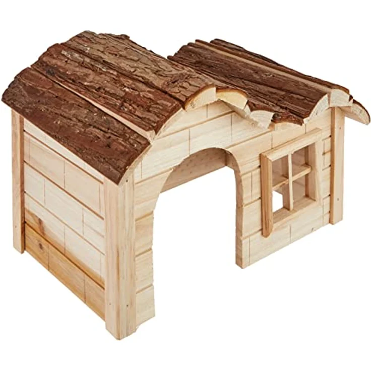Kerbl Nagetierhaus mit gebogenem Dach Natur 30x20x20 cm – Bild 1