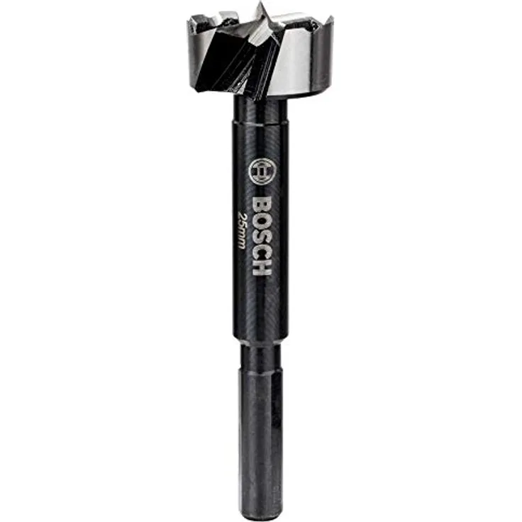Bosch Forstnerbohrer 25 mm, Präzisionsbohrer für Hart- und Weichholz, Gesamtlänge 90 mm